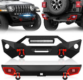 New Bumpers for 2018-2025 Jeep Wrangler JL JLU with Winch Plate | Yzona